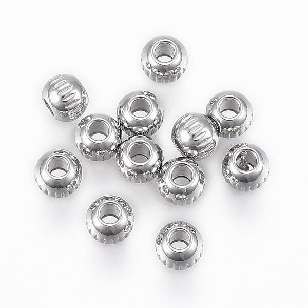 Tarnish Resistant 201 Stainless Steel Beads