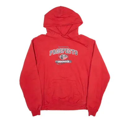 CHAMPION Prospects Fastpitch USA Hoodie Red Pullover Mens M