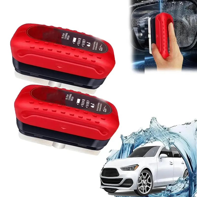Automotive Oil Film Cleaning Brush，New Glass Coating for Windshield Glass Oil Film Remover, Strong Front Windshield Remover...