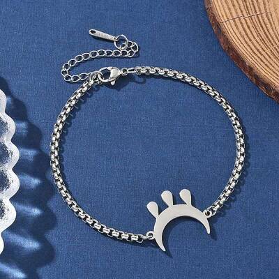 Moon 304 Stainless Steel Link Bracelets
