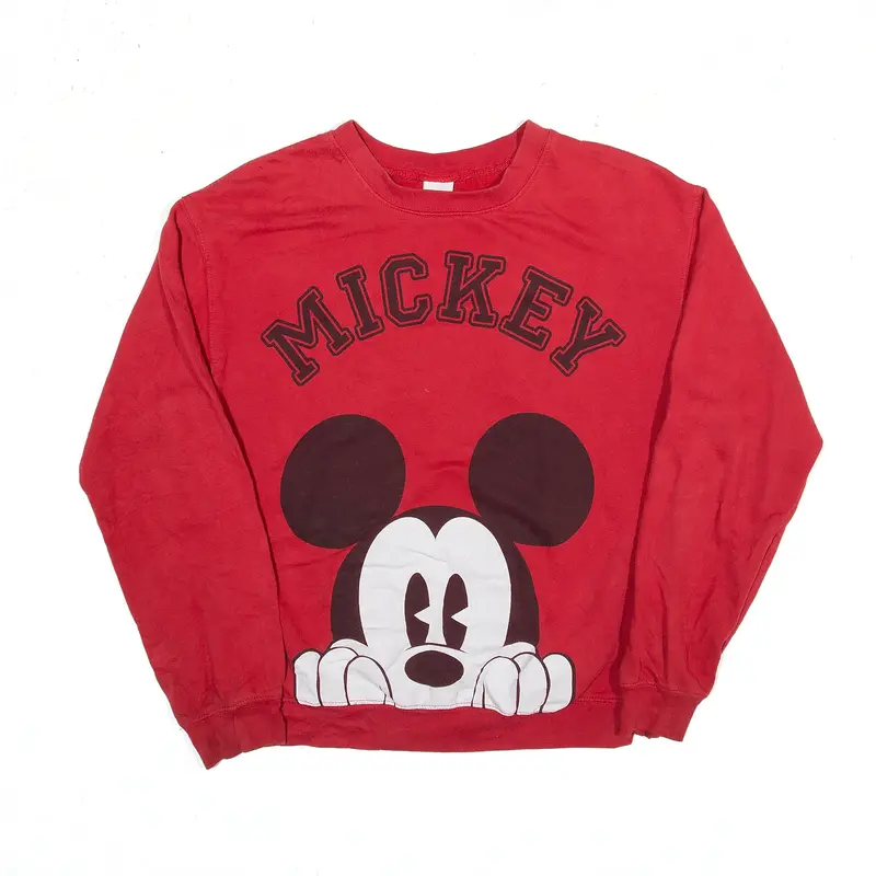 DISNEY Mickey Mouse Sweatshirt Red Boys M