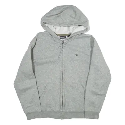 TIMBERLAND Womens Grey Hoodie Full Zip L