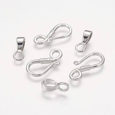 Brass Hook and Eye Clasps