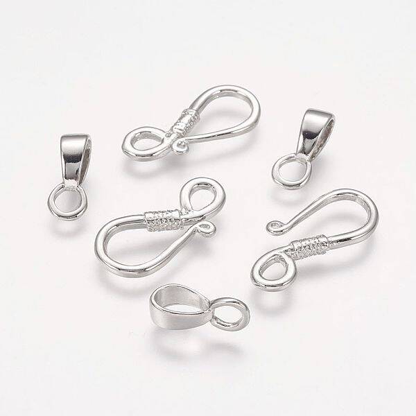Brass Hook and Eye Clasps