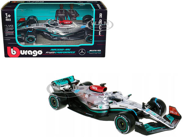 Mercedes-AMG F1 W13 E Performance 63 George Russell F1 Formula One World Championship (2022) 1/43 Diecast Model Car by Bb...