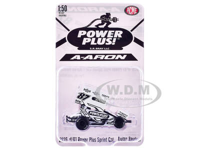 Winged Sprint Car #87 Aaron Reutzel Power Plus White (2026) 1/50 Diecast Model Car by ACME
