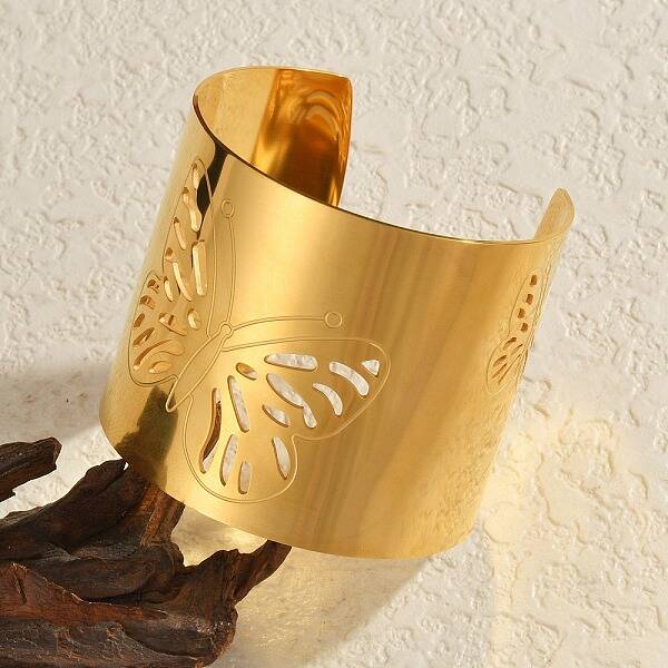 304 Stainless Steel Cuff Bangles for Women