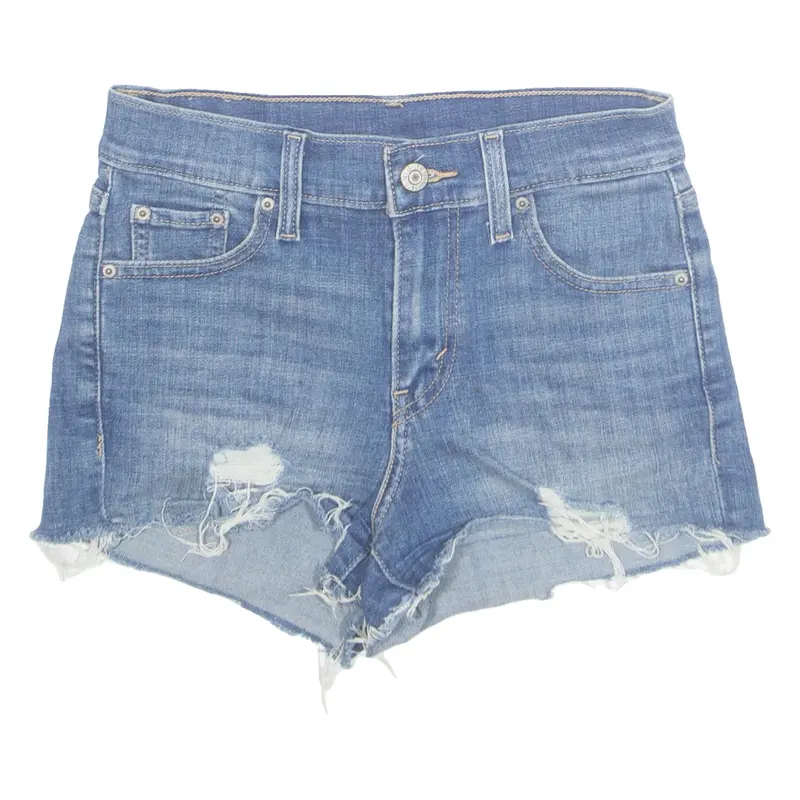 LEVI'S Cut Off Womens Denim Shorts Blue XS W26