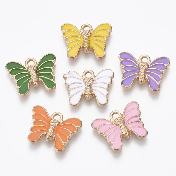 Alloy Enamel Pendants