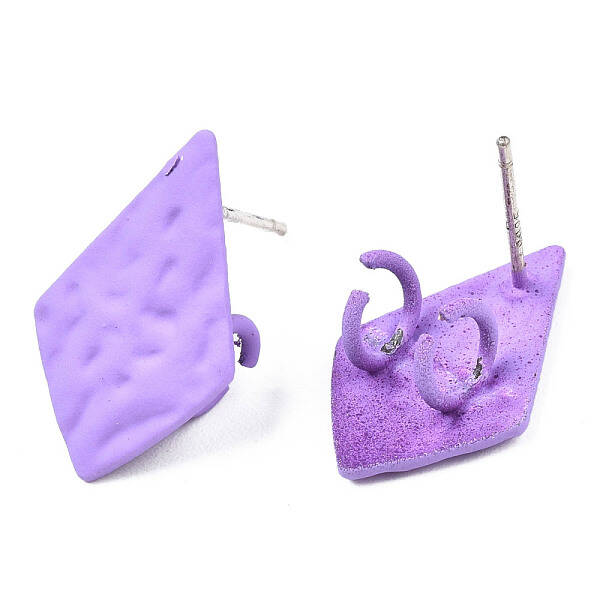Spray Painted Iron Stud Earring Findings