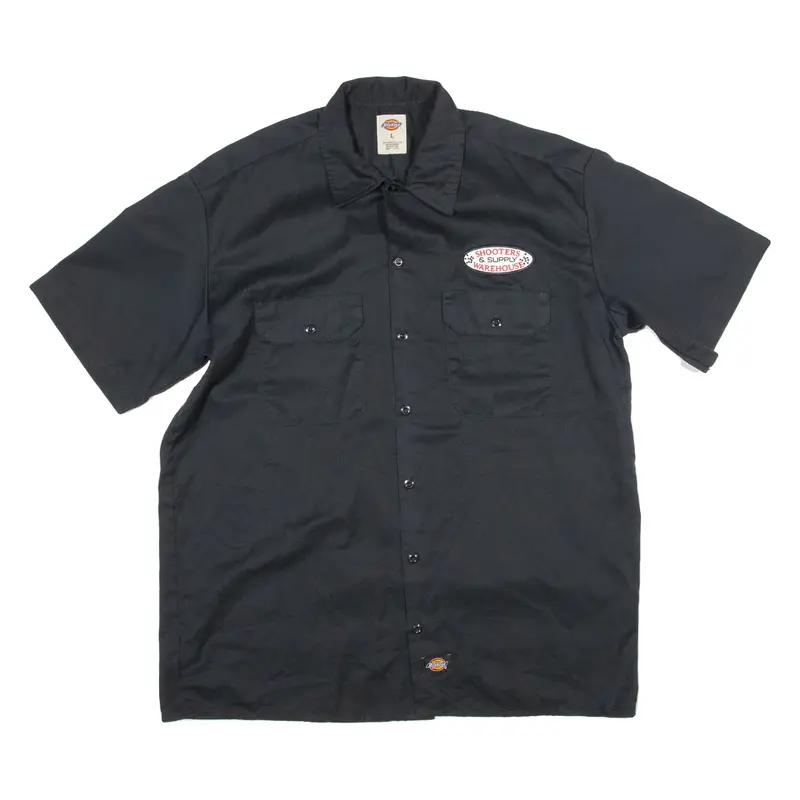 DICKIES Mens Worker Shirt Black L
