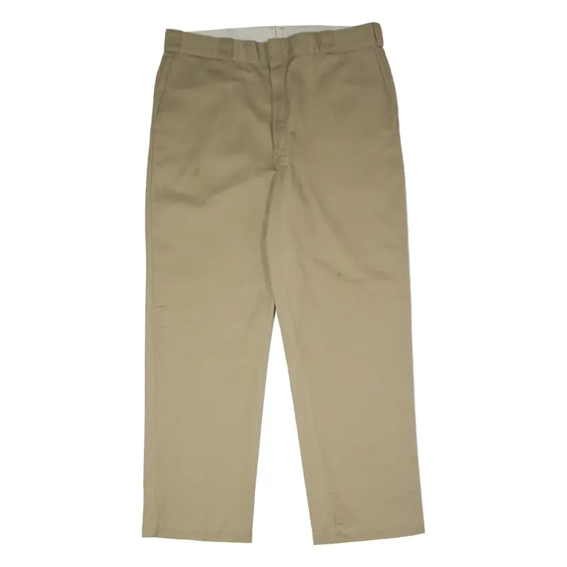 DICKIES 874 Workwear Mens Twill Trousers Beige Regular Straight W40 L32