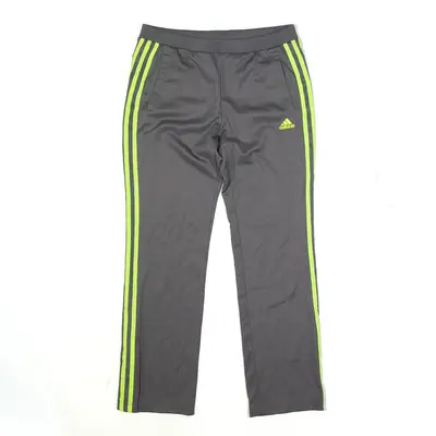 ADIDAS Track Pants Grey Straight Mens S W28 L27