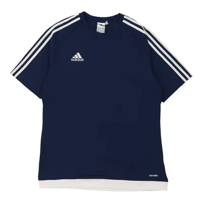 Adidas T-Shirt - Medium Blue Polyester