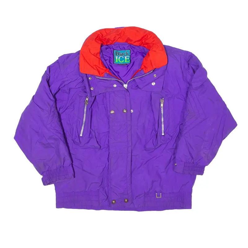 BLACK ICE Ski Jacket Purple Nylon 90s Womens M