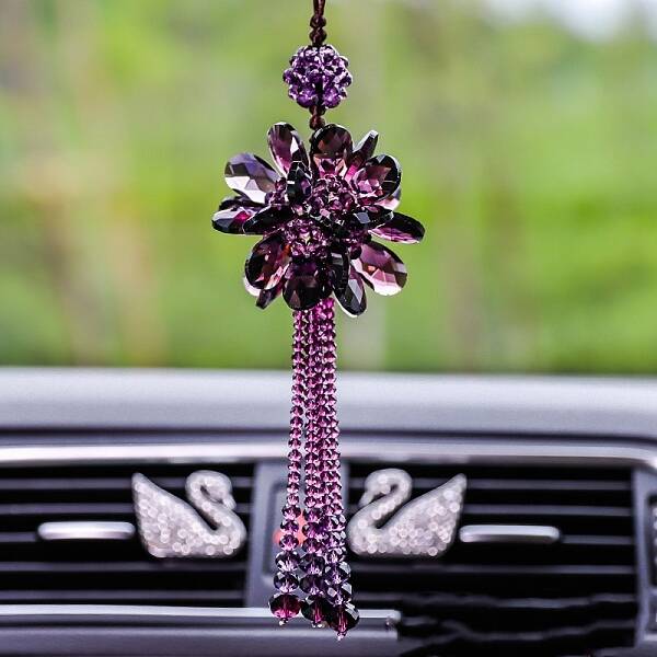 Glass Flower Pendant Decorations