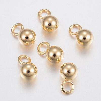 304 Stainless Steel Sphere Charms