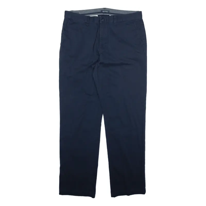 NAUTICA Mens Trousers Blue Regular Straight W34 L32