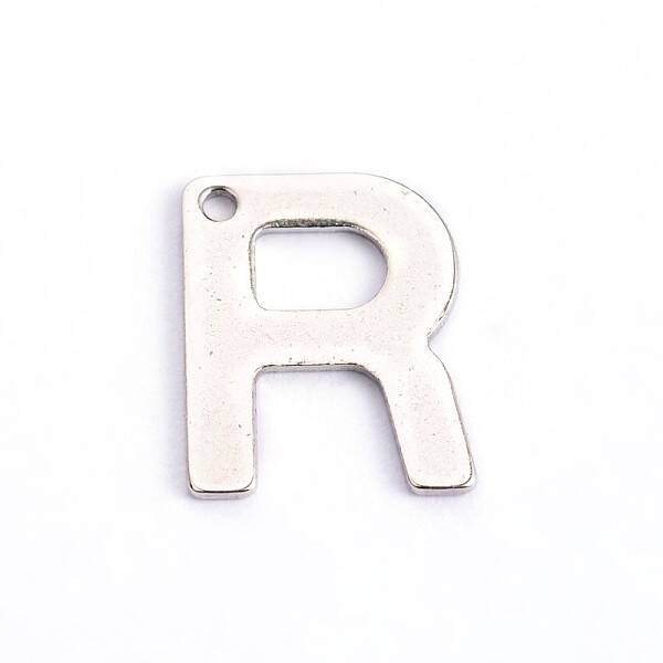 Tarnish Resistant 304 Stainless Steel Letter Charms