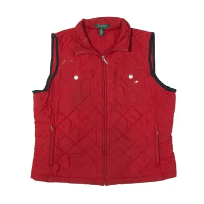 LAUREN RALPH LAUREN Quilted Gilet Red Womens L