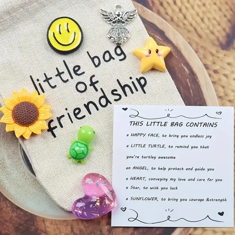 Cute Decorative Pocket Hug Gift Bag, 1 Set Happy Gift, Personalized Positive Energy Pocket with Various Mascots, Unique and T...