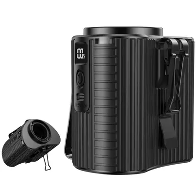 Portable Waist Fan, Rechargeable Battery Powered Personal Fan, Hands-Free Cooling Waist Clip Fan for Travel Hiking Fishing Jo...