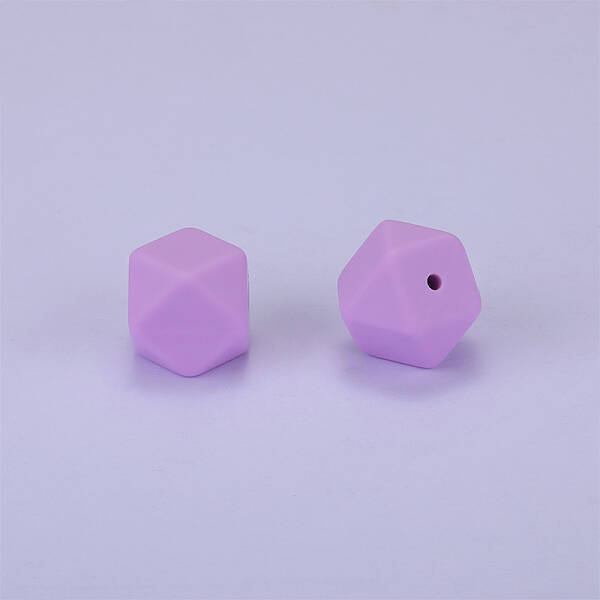 Hexagonal Silicone Focal Beads