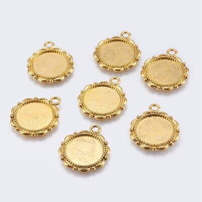 Alloy Pendant Cabochon Settings