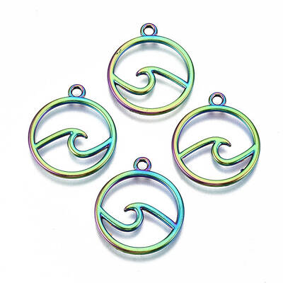 Rainbow Color Alloy Pendants