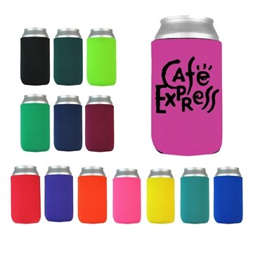 250 Custom Neoprene Can Cooler - Insulated & Collapsible
