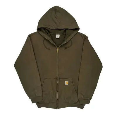 Carhartt Hoodie - Medium Green Cotton Blend