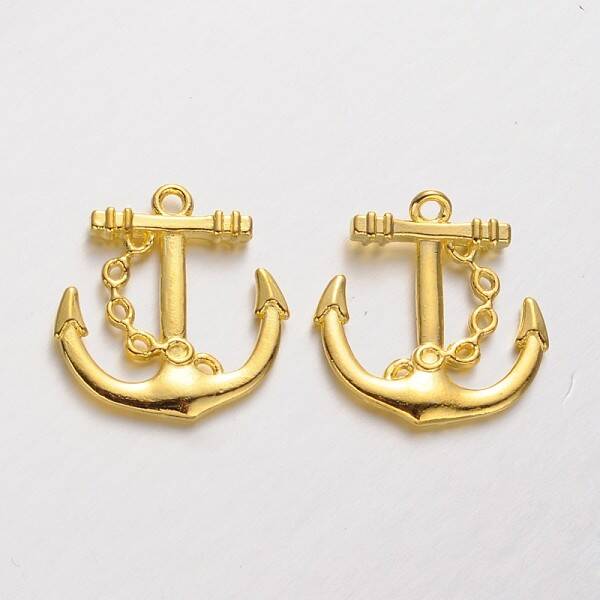 Tibetan Style Alloy Anchor Pendants
