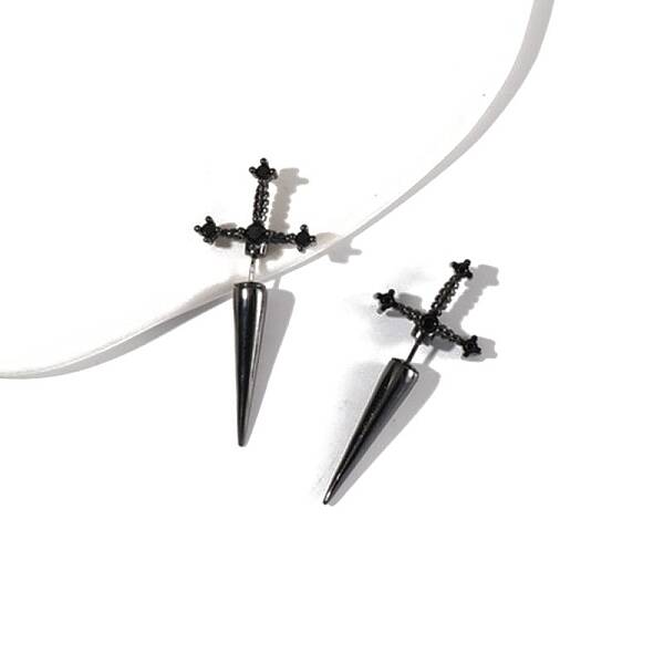 Alloy Rhinestone Stud Earrings for Women