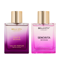 Bella Vita Luxury's Girls' Night Out Combo | 2x100ml Perfumes | Date Woman & Senorita Woman | Perfume for Women | Long Lastin...