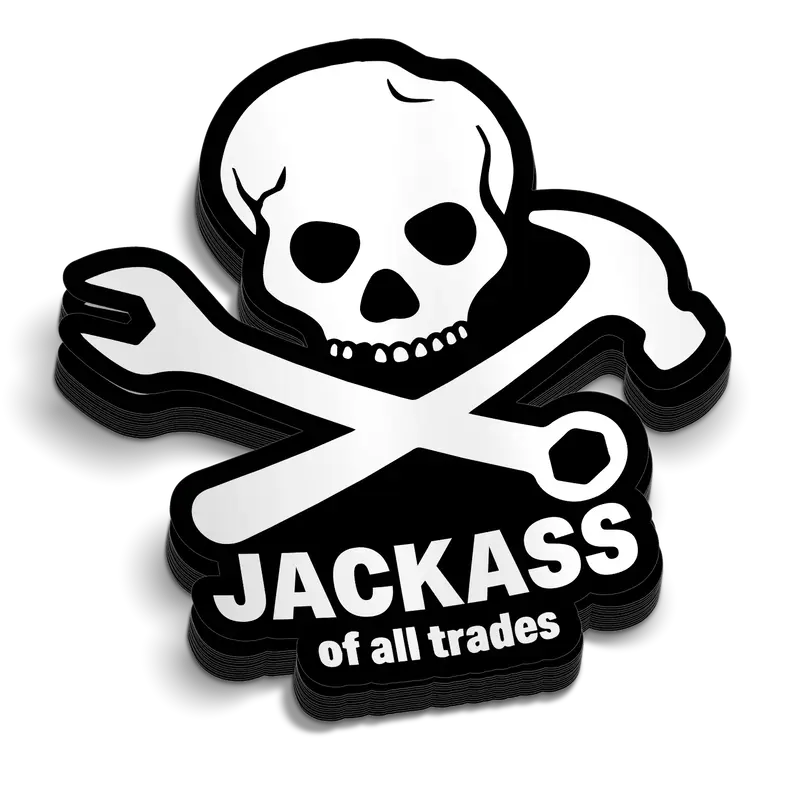 Jackass - Hard Hat Decal