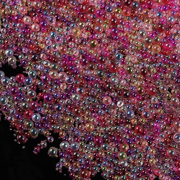 AB-Color Plated DIY 3D Nail Art Decoration Mini Glass Beads
