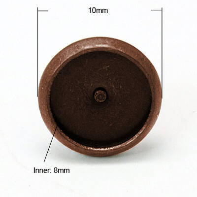 Brass Stud Earring Settings