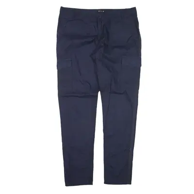 CHICOREE Cargo Trousers Blue Regular Tapered Womens W34 L30