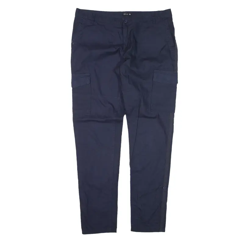 CHICOREE Cargo Trousers Blue Regular Tapered Womens W34 L30