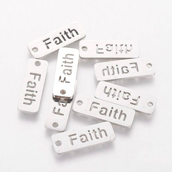 5Pcs 304 Stainless Steel Pendants