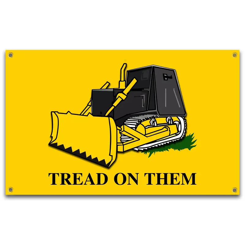 Tread On Them Flag 3x5 Ft Funny Man Cave Wall Banner for Room Teen Girls Indoor Outdoor Party Bedroom and College Dorm Wall T...