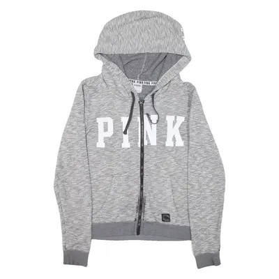 VICTORIA'S SECRET PINK Womens Jacket Grey Hooded S