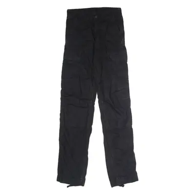 CARHARTT WIP Cargo Mens Canvas Trousers Black Regular Straight W26 L34