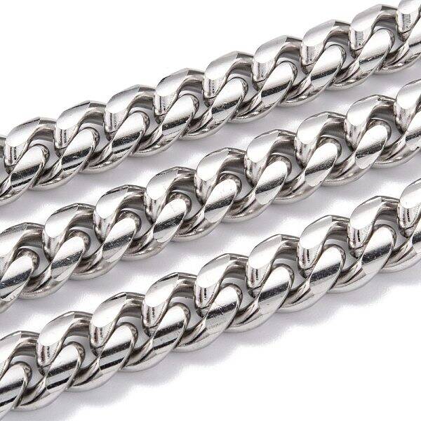 Tarnish Resistant 304 Stainless Steel Cuban Link Chain