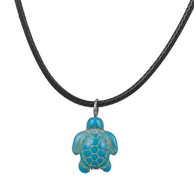 Synthetic Turquoise Pendant Necklaces