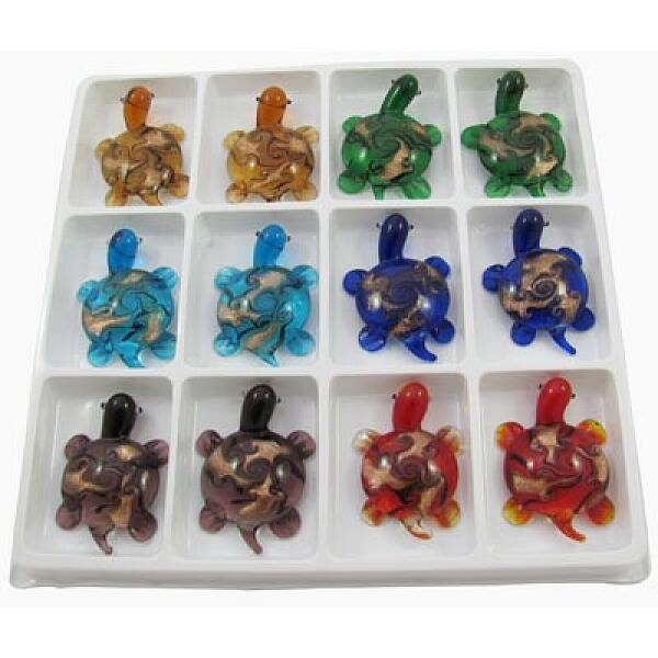 Handmade Gold Sand Lampwork Home Decorations