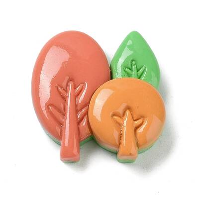 Autumn Theme Opaque Resin Cabochons