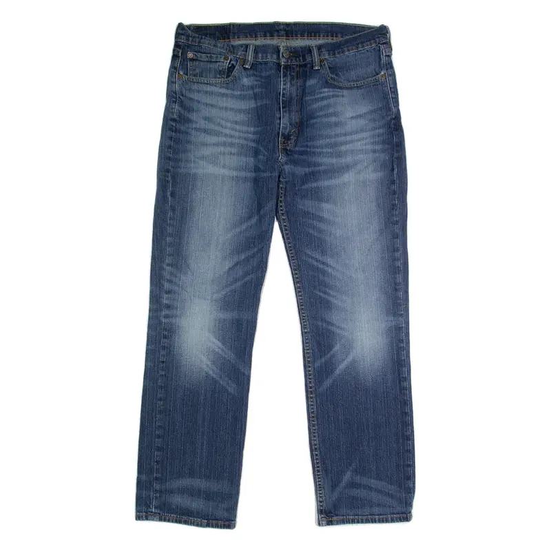 LEVI'S 514 Jeans Mens Blue Regular Straight Stone Wash W36 L30
