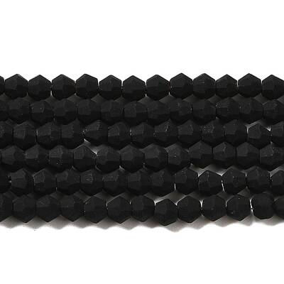 Imitate Austrian Crystal Frosted Glass Beads Strands