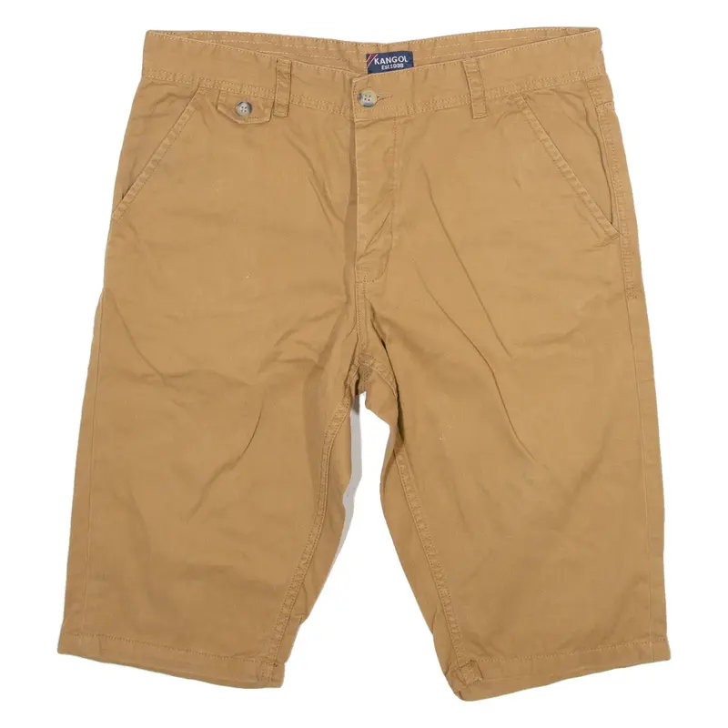 KANGOL Mens Workwear Shorts Brown L W34